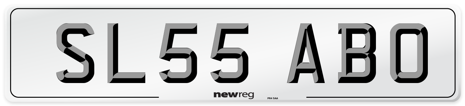 SL55 ABO Number Plate from New Reg